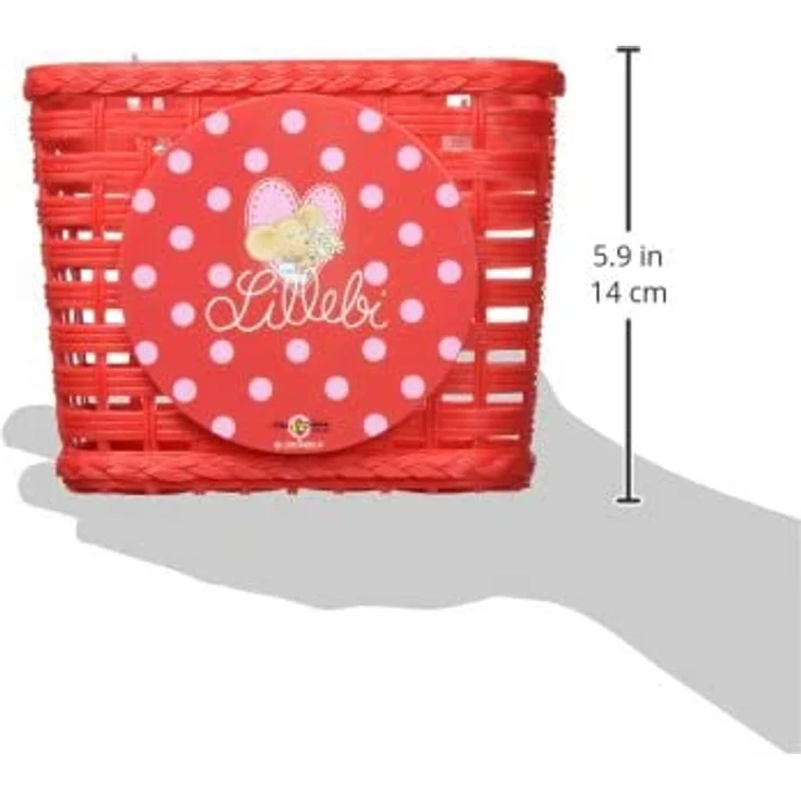 Lenkerkorb Lillebi Kunststoff, Motiv rot, B180xH140xT100mm – Bild 3