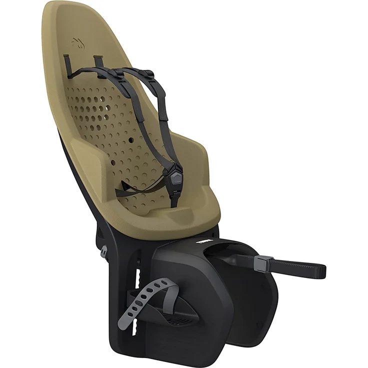 Thule Yepp 2 Maxi Fahrrad-Hintersitz für Gepäckträgerbefestigung (RM) – Fennel Tan – Bild 1
