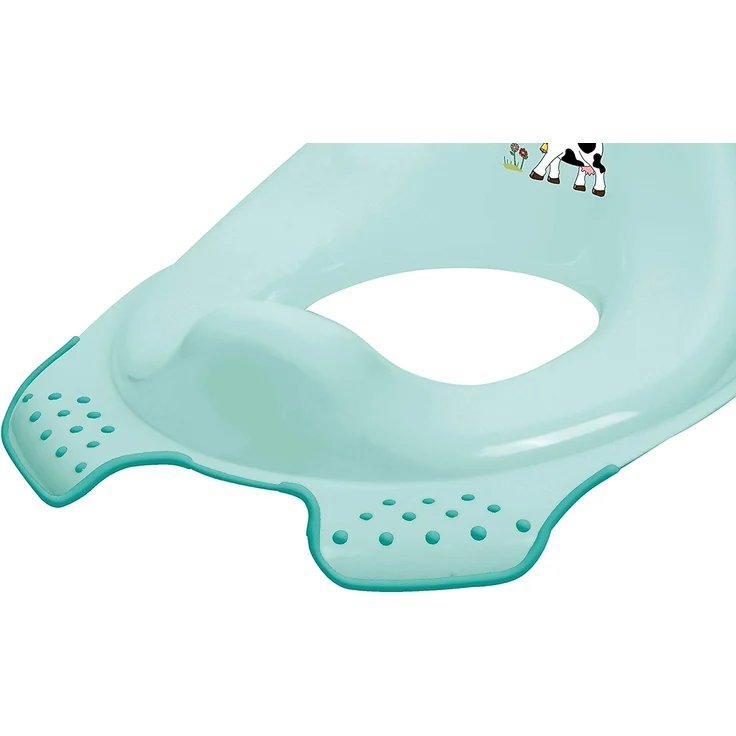 Premium Kinder-Toilettensitz Funny Farm aquamarin für Kleinkinder stabiler WC-Sitz mit Anti-Rutsch-Funktion – Bild 2