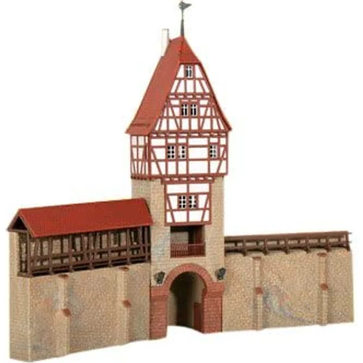 kibri 38914 H0 Stadtmauer mit Fachwerktur