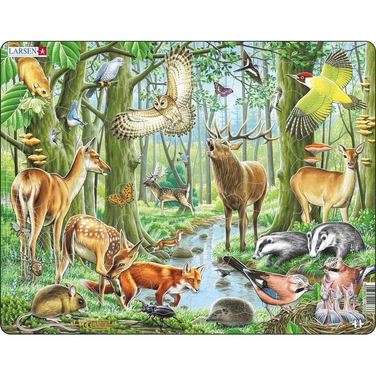 puzzle Maxi Europese bossen40 Teile
