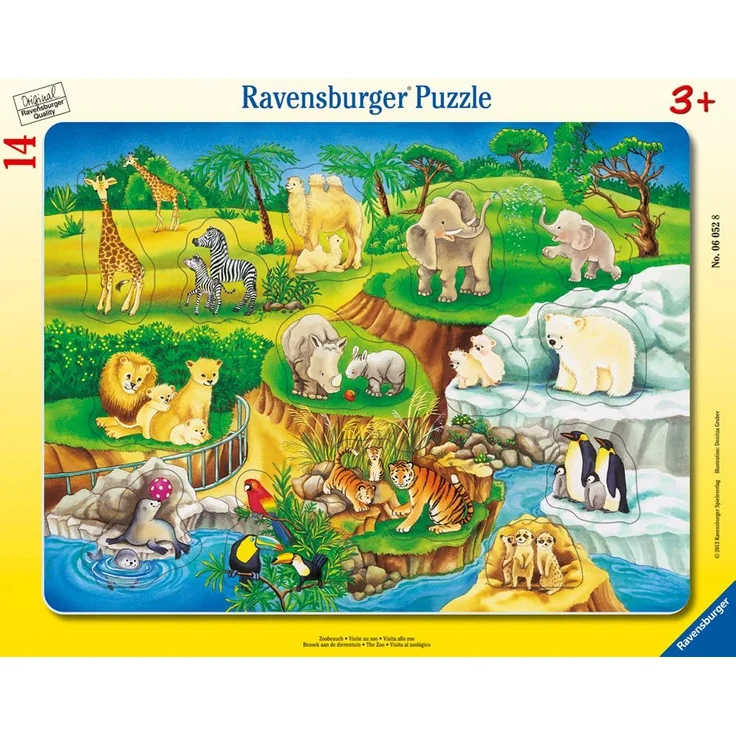Ravensburger Kinderpuzzle 06052 - Zoobesuch - Rahmenpuzzle – Bild 2