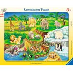 Ravensburger Kinderpuzzle 06052 - Zoobesuch - Rahmenpuzzle