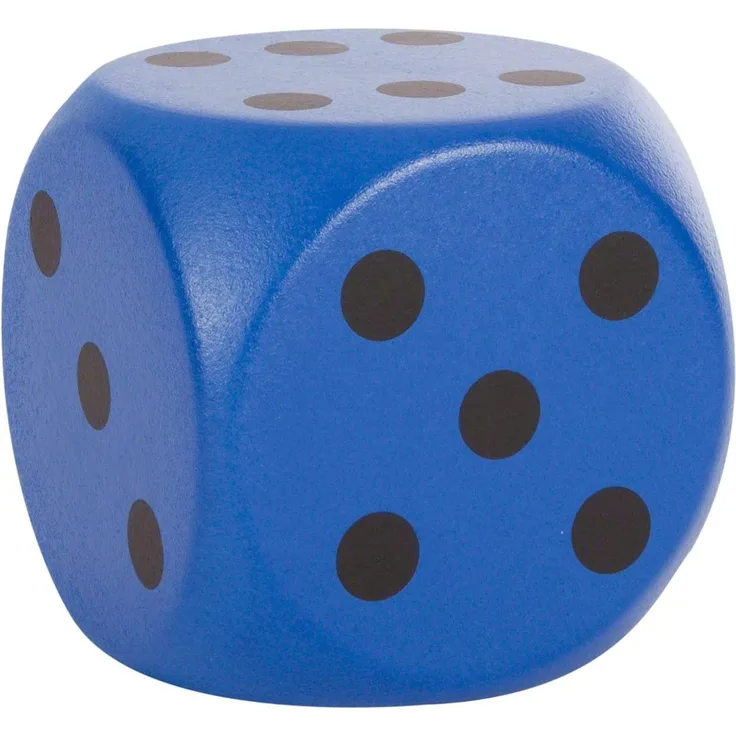 VOLLEY Spielwürfel Schaumstoffwürfel Softwürfel mit Elefantenhaut 30 cm, Blau