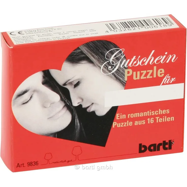 Gutscheinpuzzle 'I love you'