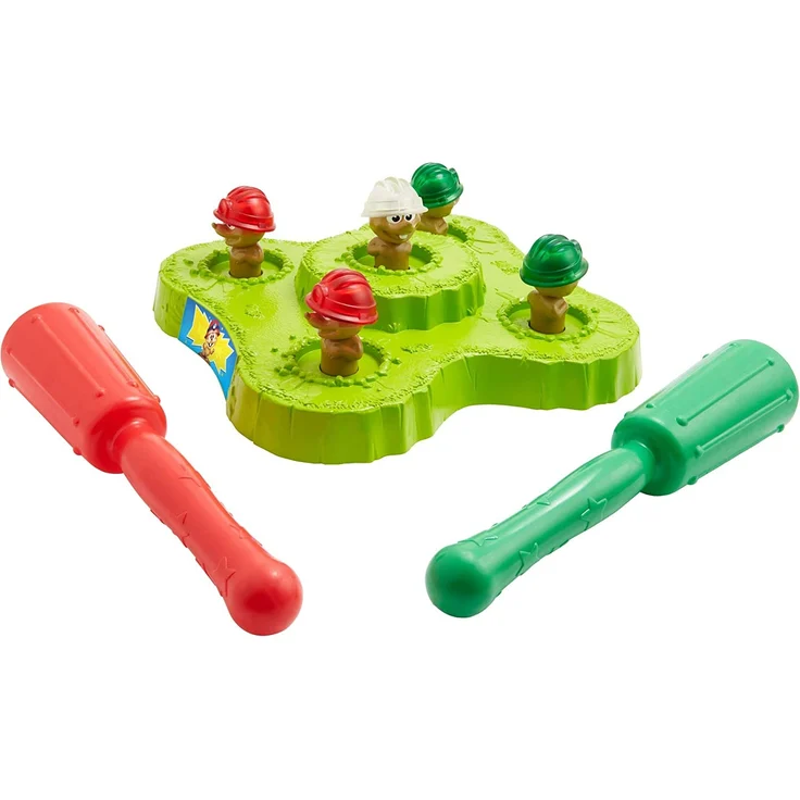 Mattel Games GVD47 - Hau den Maulwurf! Kinderspiel mit Hämmern, Lichtern und Geräuschen, für Kinder ab 4 Jahren – Bild 3