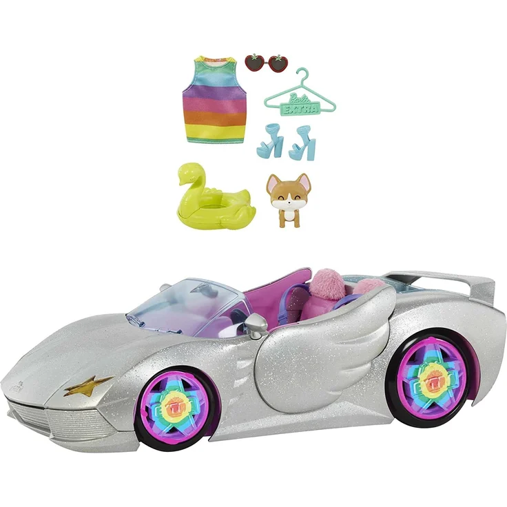 Mattel Barbie Extra Glitzer-Cabrio - Preisvergleich – Bild 1