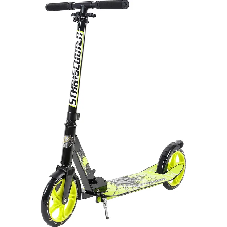 Star Scooter Roller Alu City XXL 205mm - Schwarz Grün