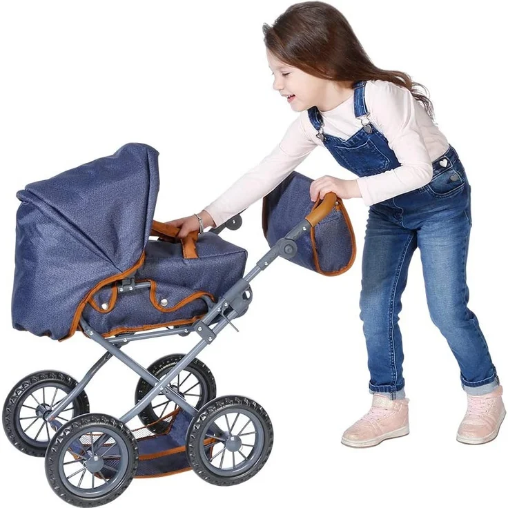 KNORRTOYS.COM 63130 Knorrtoys 63130-Puppenwagen Ruby-Dark Blue Puppenwagen – Bild 8