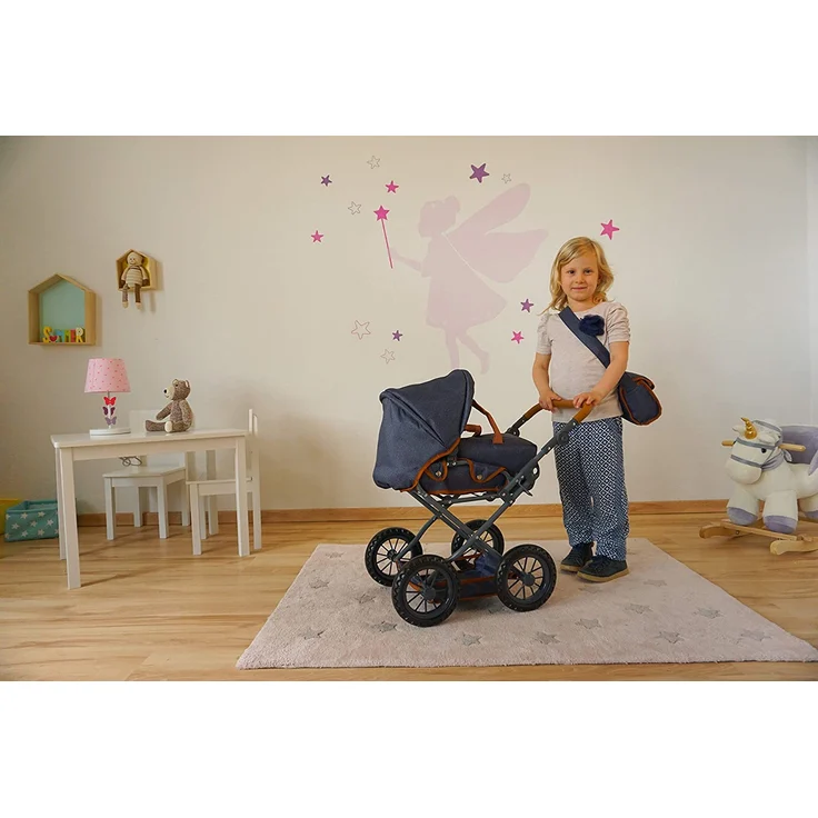 KNORRTOYS.COM 63130 Knorrtoys 63130-Puppenwagen Ruby-Dark Blue Puppenwagen – Bild 9
