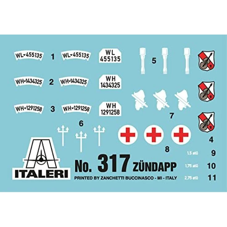 Italeri 510000317 - Figuren - 1:35 Motorrad-Gespann Zündapp KS750 – Bild 6