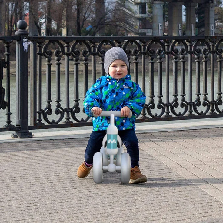 Kinder Laufrad ab 1 Jahr Balance Lauflernrad Spielzeug mit 4 Räder für 10 - 24 Monate Baby, Erst Rutschrad Fahrrad für Jungen Mädchen als Geschenke Grün – Bild 6