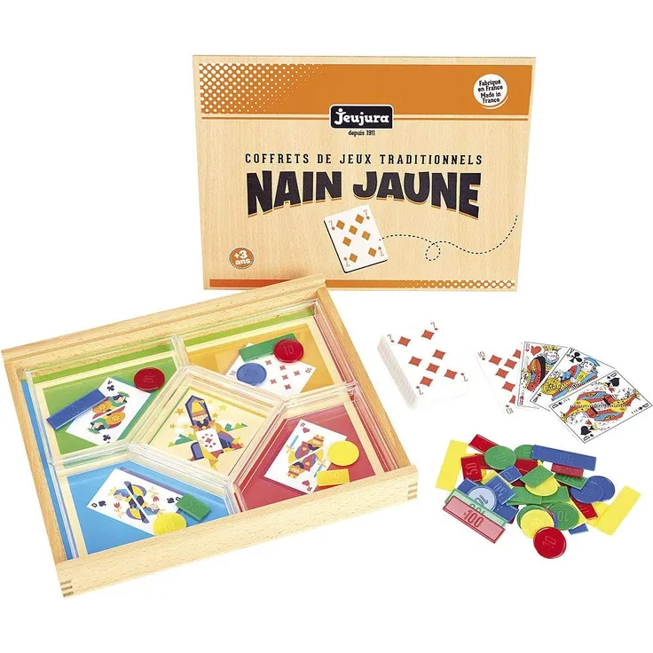 Jeujura jeujuraj8134 Nain Jaune Spiel in Holzbox