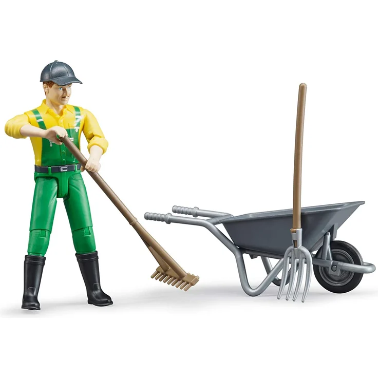 bruder 62610 Fahrzeug Figurenset Landwirt mit Zubehör – Bild 1