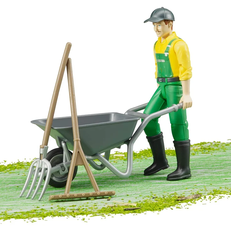 bruder 62610 Fahrzeug Figurenset Landwirt mit Zubehör – Bild 5