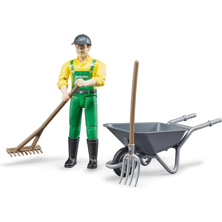 bruder 62610 Fahrzeug Figurenset Landwirt mit Zubehör – Bild 2