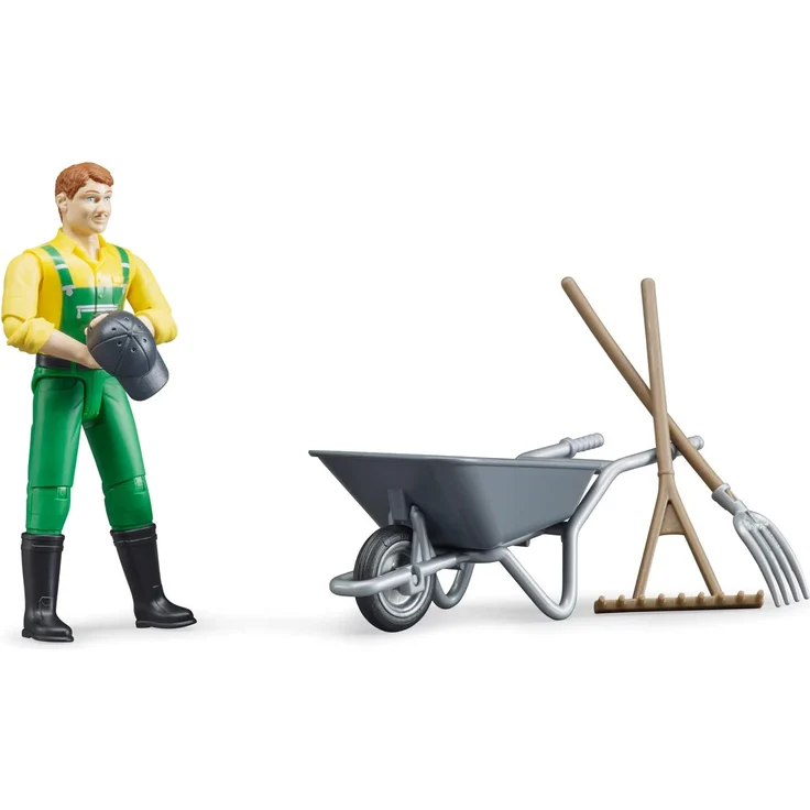 bruder 62610 Fahrzeug Figurenset Landwirt mit Zubehör – Bild 4
