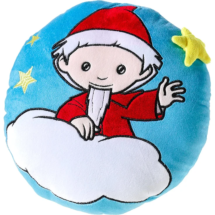 Sandmann Kissen Wolke und Sterne Dekokissen rund 25 cm