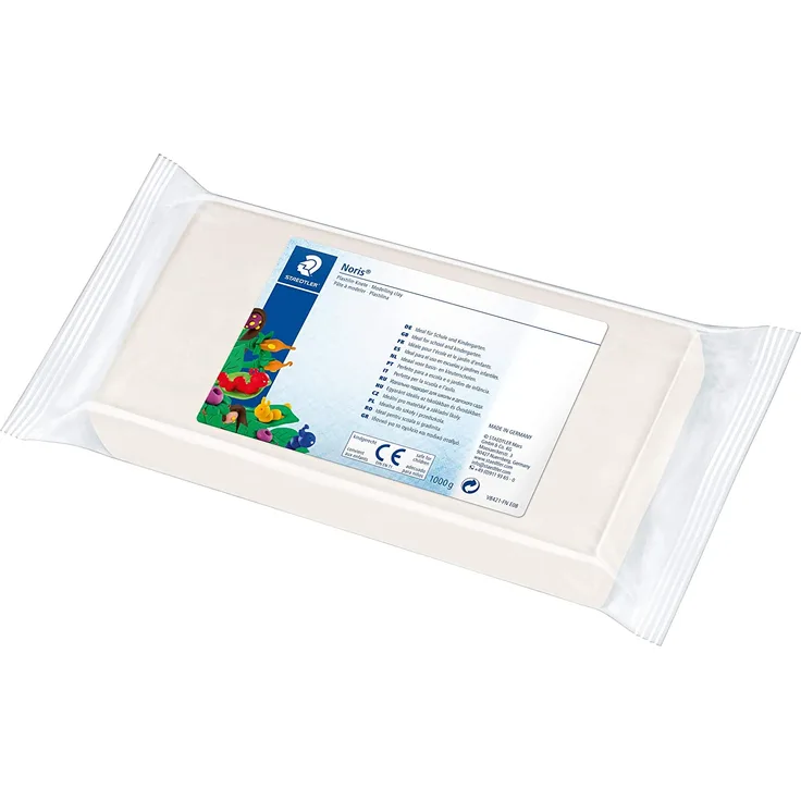 Spielknete Plastilin, weiß 1kg (5,99 € pro 1 kg)