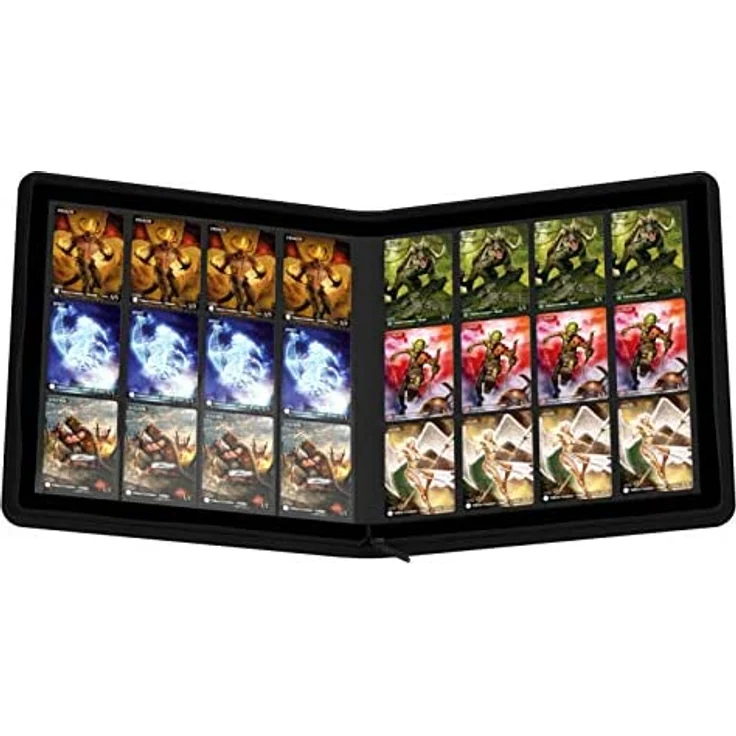 Ultimate Guard UGD010342 - 12-Pocket Quad Row Zip Folio Xeno Skin, schwarz - Preisvergleich – Bild 4