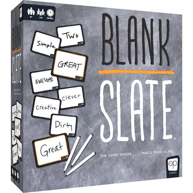 USAopoly Blank Slate Board Game | Perfect for Family Game Night | 3-8 Players Ages 8+ - English