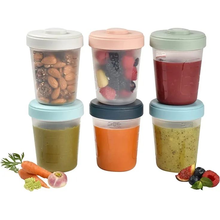 BEABA COMBINABLE FOOD STORAGE CONTAINERS (250 ML 6 PCS. )