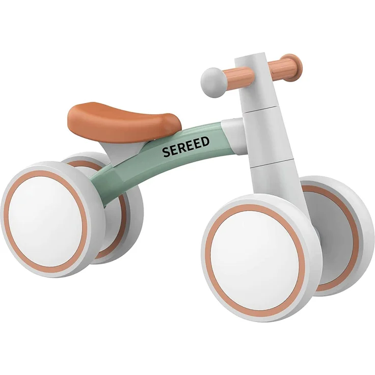 SEREED Kinder Laufrad ab 1 Jahr, Lauflernrad Spielzeug für 12-24 Monate Baby, Erstes Fahrrad ohne Pedal mit 4 Rädern für Jungen und Mädchen, Kleinkinder Erste Geburtstag Geschenk – Bild 1