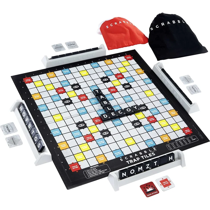 Mattel Games Scrabble Trap Danger Board Game – Bild 2