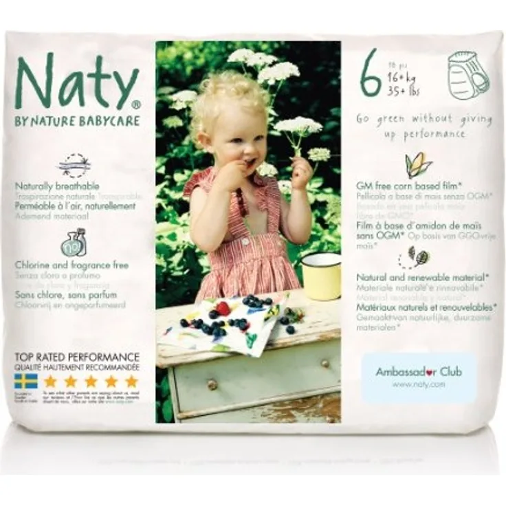 Nature Babycare Size 6 Extra Large Nappy Pants - Pack of 18 Nappy Pants