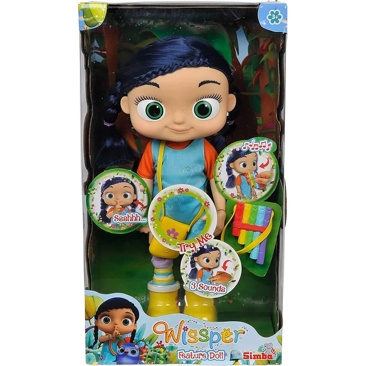 Simba 109358495 109358495-Wissper Funktionspuppe, 34 cm, bunt