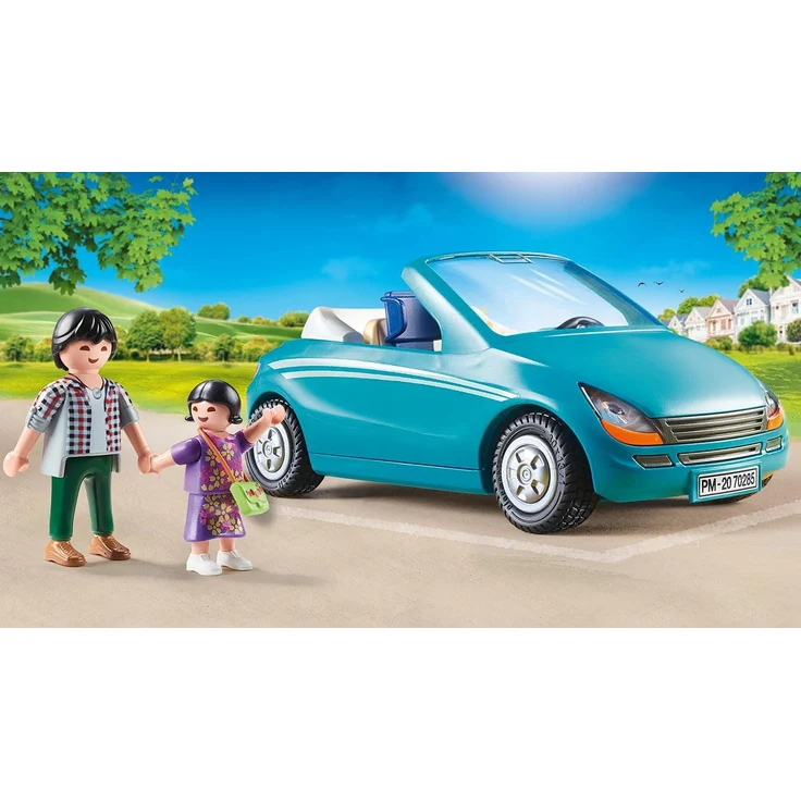 PLAYMOBIL 70285 City Life Papa und Kind mit Cabrio, bunt – Bild 2