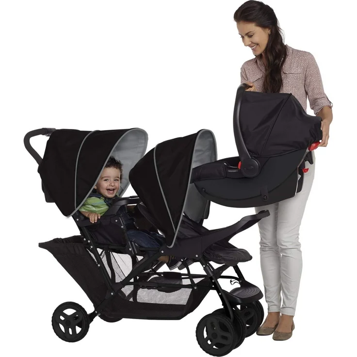Graco 'Stadium Duo' Geschwisterwagen Black/Grey – Bild 6