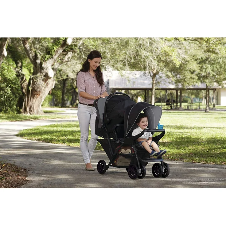 Graco 'Stadium Duo' Geschwisterwagen Black/Grey – Bild 11