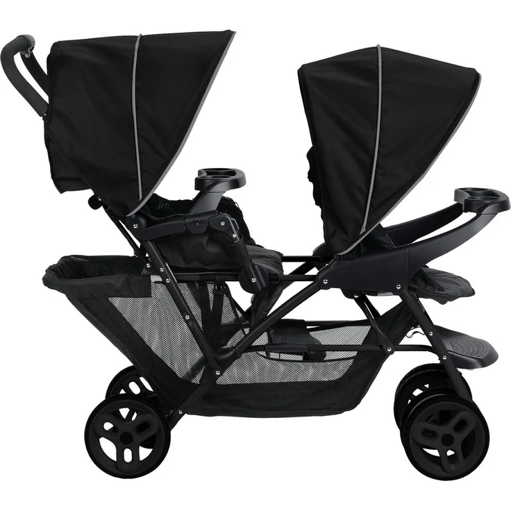Graco 'Stadium Duo' Geschwisterwagen Black/Grey – Bild 2