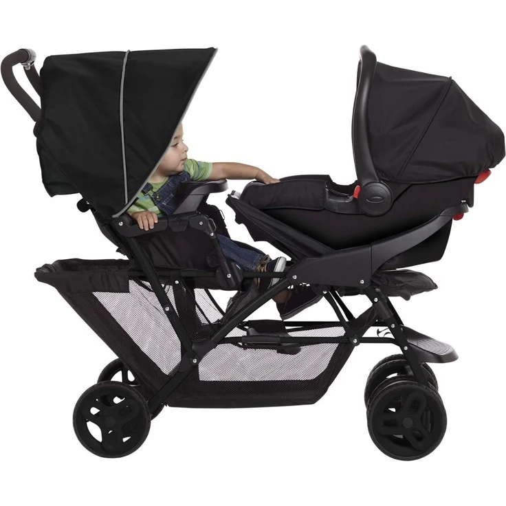 Graco 'Stadium Duo' Geschwisterwagen Black/Grey – Bild 7