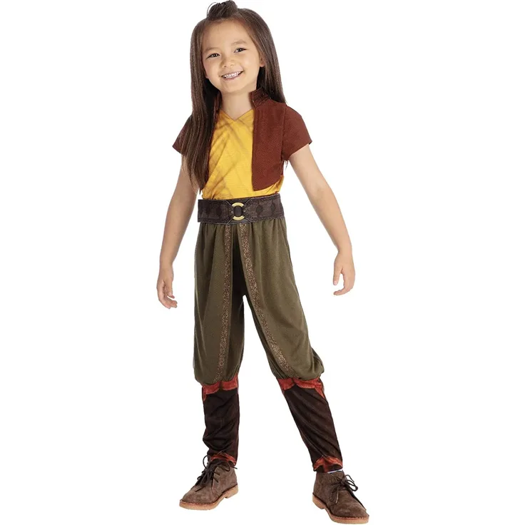 Rubies 3301063 - Raya Deluxe, Disney Kinder Kostüm, Größen ca. 3 - 10 J