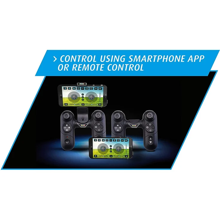 Revell Control 23825 RC Kamera-Quadcopter ICON, 720p, 2.4 GHz Fernsteuerung, auch über Smartphone-App steuerbar, Gesichtserkennung Ferngesteuerter Quadrokopter, grau/schwarz – Bild 9
