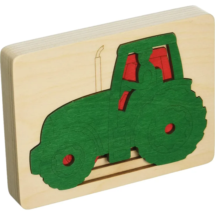 Hape – E6513 – George Luck – Puzzle – fünf Traktoren in Einem – 6-teilig