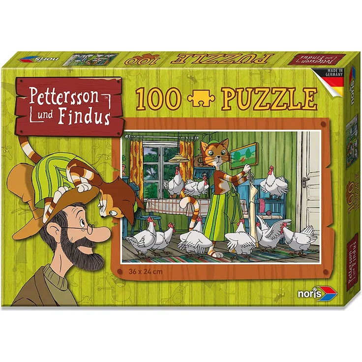 noris 606031352 - Pettersson Findus Küche Puzzle, 100-teilig