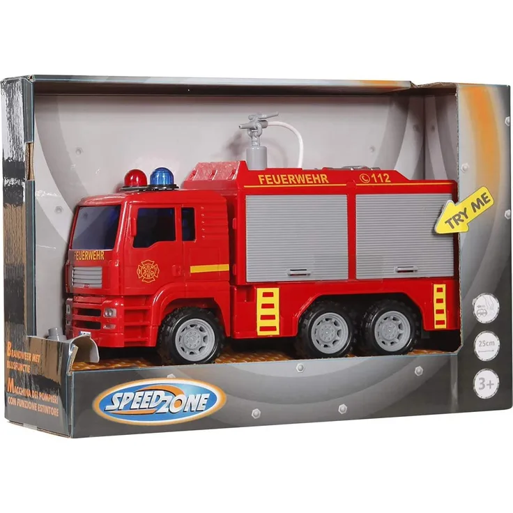 Speed Zone Feuerwehr mit Löschfunktion, Friktion