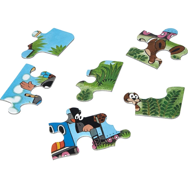 Ravensburger Kinderpuzzle 06349 - Der Maulwurf als Lokführer - Rahmenpuzzle – Bild 3