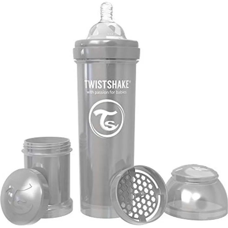 Twistshake 78390 Babyflasche, Unisex, perlenfarben
