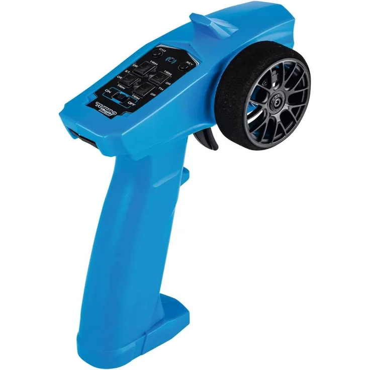 Carson 500500100 - Reflex Wheel Start 2.4G Radio, Modellbau, Zubehör, Fernsteuerung, Empfänger, 3 Kanal, Tamiya KIT kompatibel, blau – Bild 2