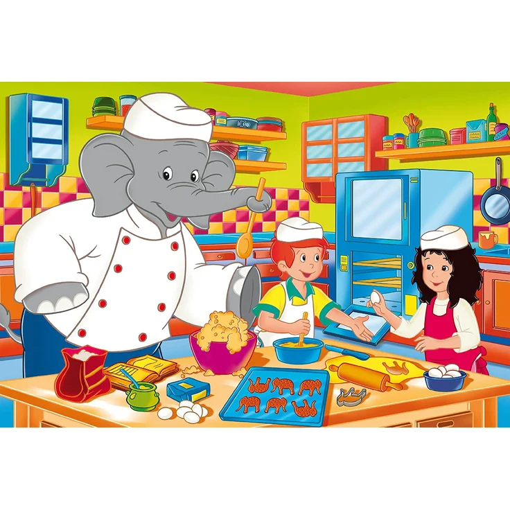 Schmidt Spiele Puzzle 56209 The Elephant Benjamin Blümchen, Immer im Einsatz, 3 x 48 Teile Kinderpuzzle, bunt – Bild 3
