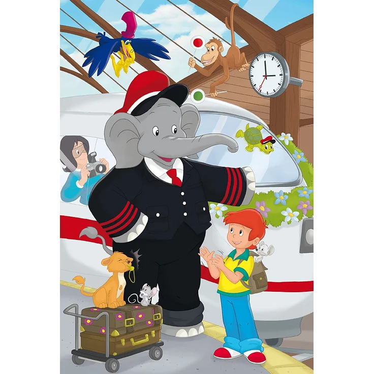 Schmidt Spiele Puzzle 56209 The Elephant Benjamin Blümchen, Immer im Einsatz, 3 x 48 Teile Kinderpuzzle, bunt – Bild 4