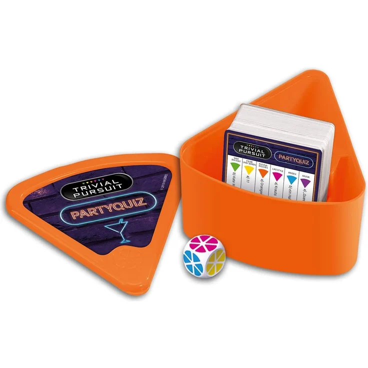 Winning Moves 11798 Trivial Pursuit Partyquiz: Wissensspiel mit 600 Fragen aus den Bereichen Reisen, Lifestyle, Kulinarisches, Filme und Serien, Wer Bin ich und Musik, Quizspiel – Bild 2