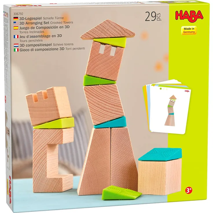 HABA 3D-Legespiel Schiefe Türme