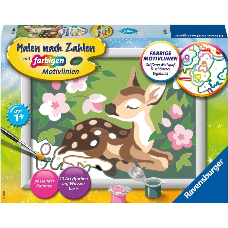 Ravensburger Malen nach Zahlen Malset Kleines Reh