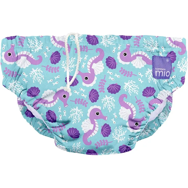 Bambino Mio, wiederverwendbare schwimmwindel, seepferdchen, XL (2+ Jahre)