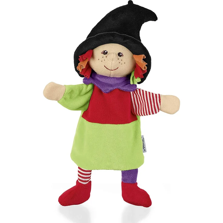 Sterntaler Handpuppe Hexe, Ideal für Puppentheater und Rollenspiele, 29 x 21 x 7 cm, Mehrfarbig – Bild 1
